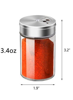 Oasisgalore 4pcs Salt and Pepper Shakers Set Spice Dispenser Seasoning Containers with Adjustable Pour Holes  - Image 2