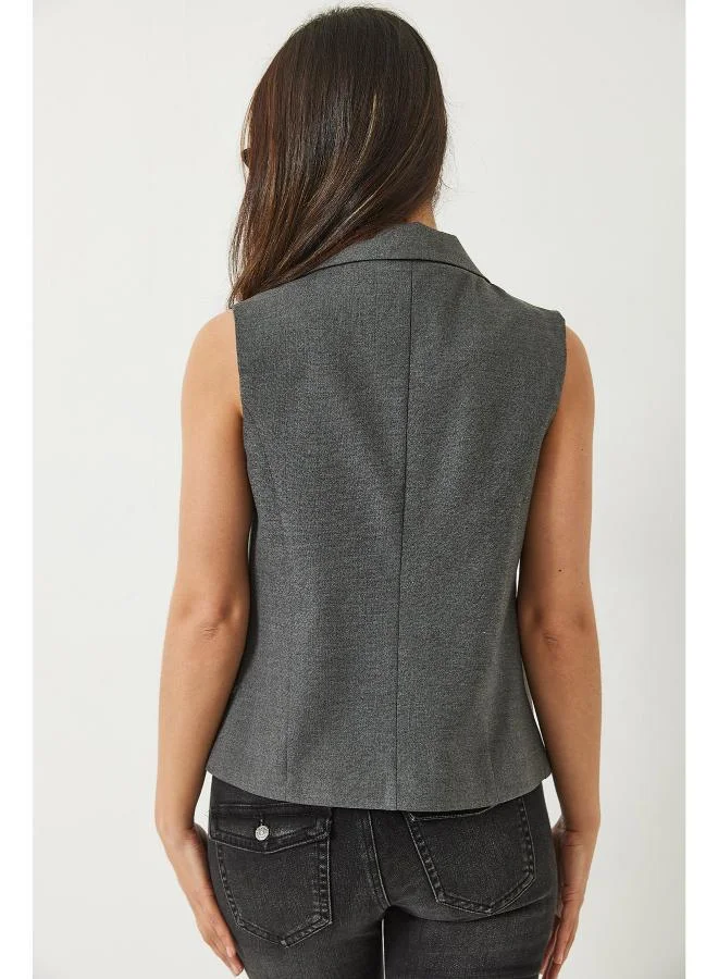 Ginger Button Up Tailored Vest