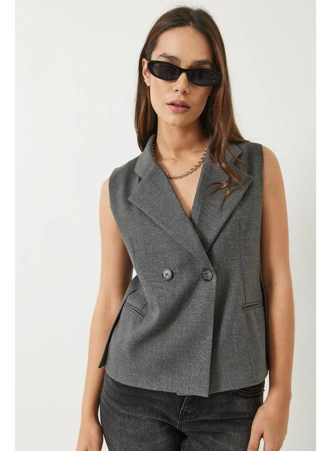 Ginger Button Up Tailored Vest