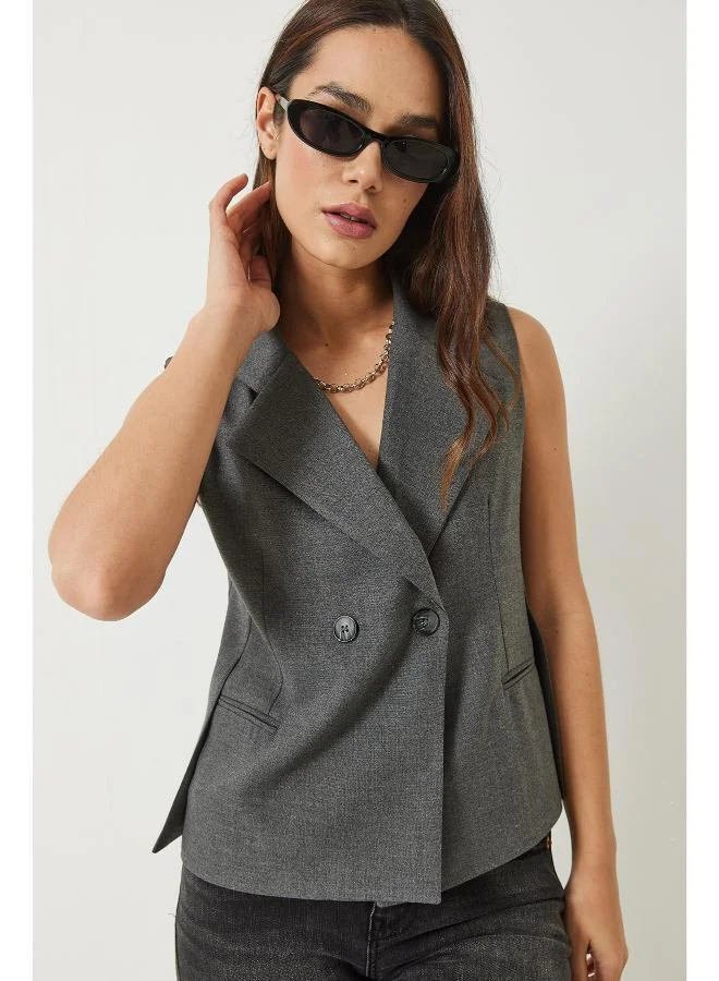 Ginger Button Up Tailored Vest
