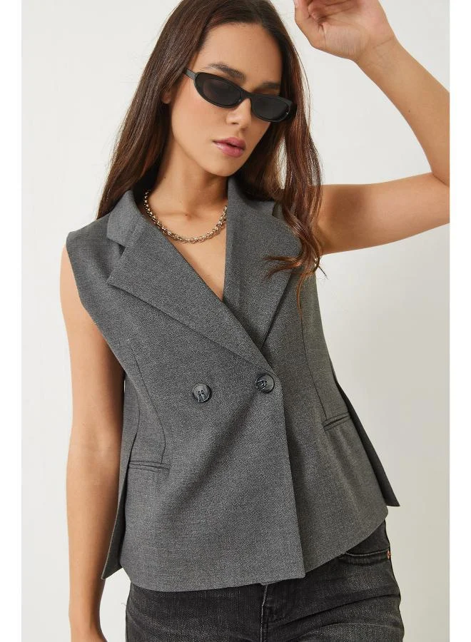 Ginger Button Up Tailored Vest