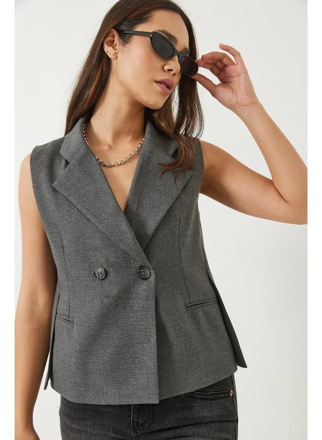 Ginger Button Up Tailored Vest