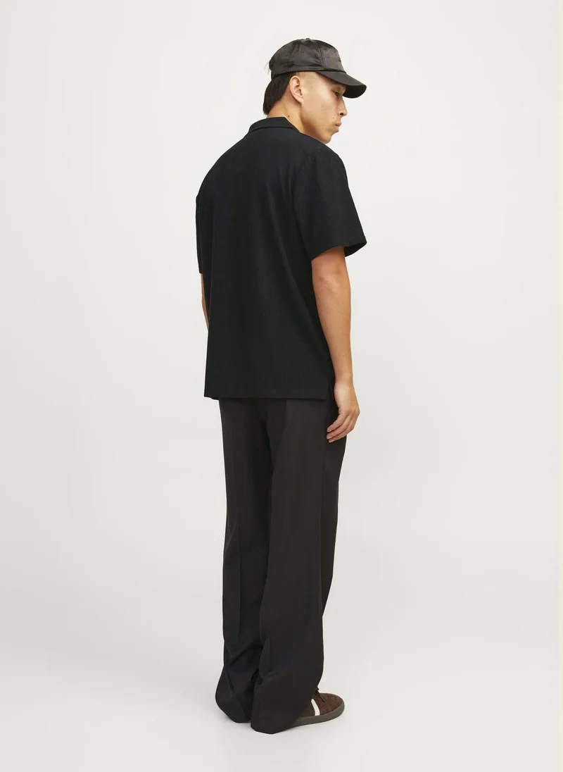 JACK & JONES Jorbrooklyn Plisse Split Neck Essential Polo