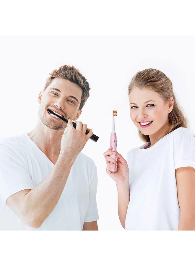 Fairywill Electric Toothbrush for Adults , 5 Modes Powerful Cleaning Whitening 40,000 VPM Sonic Toothbrush , Rechargeable 4 Hours for 30 Days Usage , 2 Minutes Timer Waterproof IPX7 Pink - Image 2