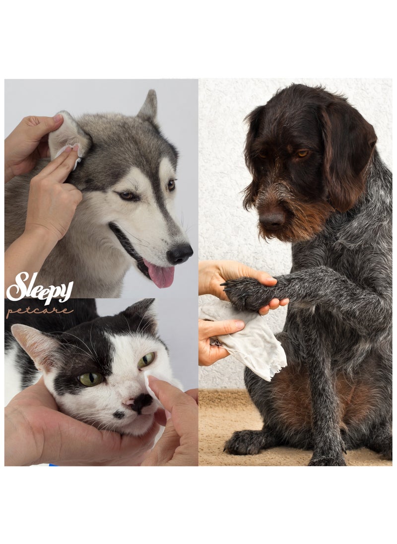 Sleepy - Sleepy Natural Bamboo Pet Wipes Value Pack - 60X3 / 180 Wipes- Gentle, pure, and eco-friendly care for your furry friend! - Image 1