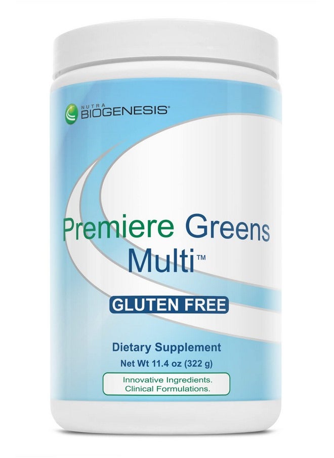 Nutra BioGenesis - Premiere Greens Multi Superfood Protein Fiber Antioxidant And Essential Nutrient Powder Supplement 322 G - Image 1