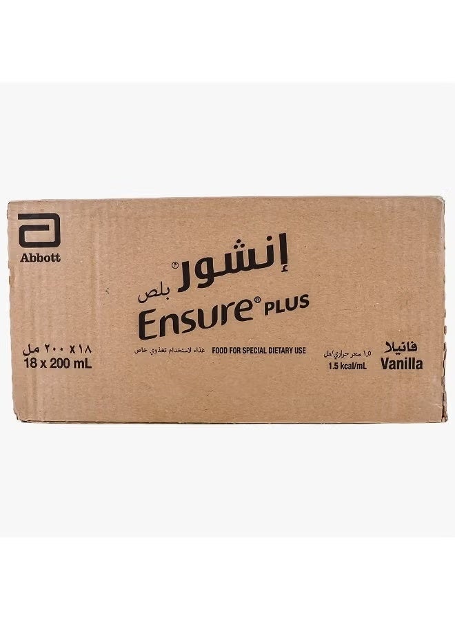 انشور حليب انشور بلص مكمل غذائي ( Ensure 200ml ) الكرتون 18 عبوة - Image 2