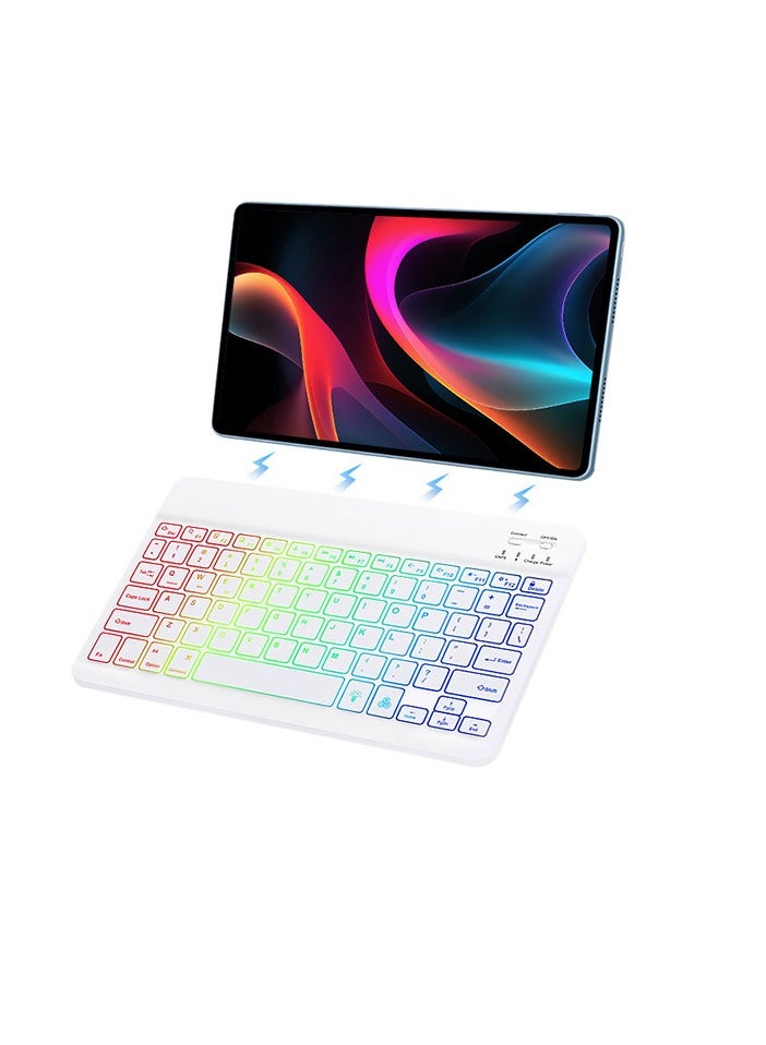 Necomi Bluetooth Keyboard For Ipad With Spacious Keys And 7-Color Backlight For Maximum Typing Comfort  - Image 1