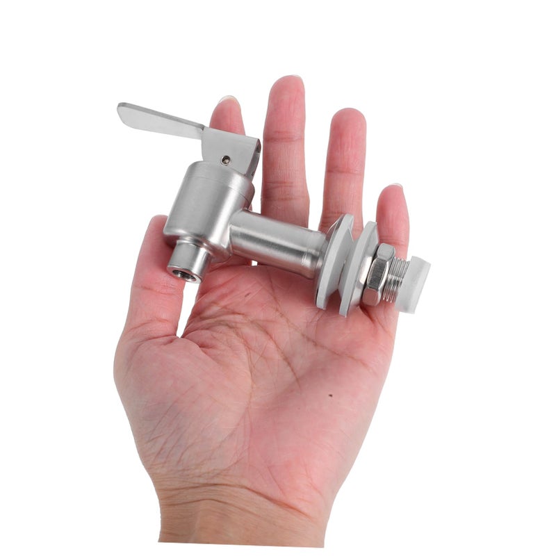 Stainless Steel Push Spigot Faucet for Beverage Dispenser Efficient Flow for Beer Juice Iced Tea - Image 5