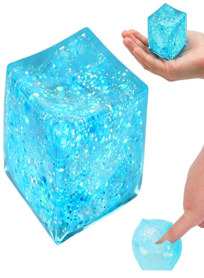 WANGXYZ Nice Ice Cube Sensory Squeeze,Nice Cube Squishy Stress Cube for Adults,Squishies Stress Cube Toys,Squishy Slow Rising Cube Squeeze Sensory for Anxiety Stress Relief - Image 1