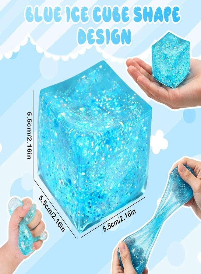 WANGXYZ Nice Ice Cube Sensory Squeeze,Nice Cube Squishy Stress Cube for Adults,Squishies Stress Cube Toys,Squishy Slow Rising Cube Squeeze Sensory for Anxiety Stress Relief - Image 2