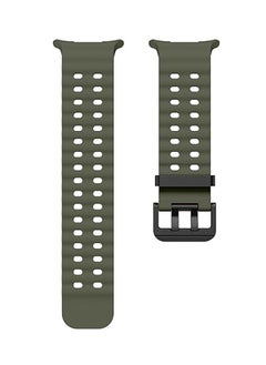 Lacoz Lacoz Ultra Marine Adjustable Soft Silicone Replacement Straps with Metal Clasp Suitable For 42 44 45 49 mm Smartwatch Green  - Image 2