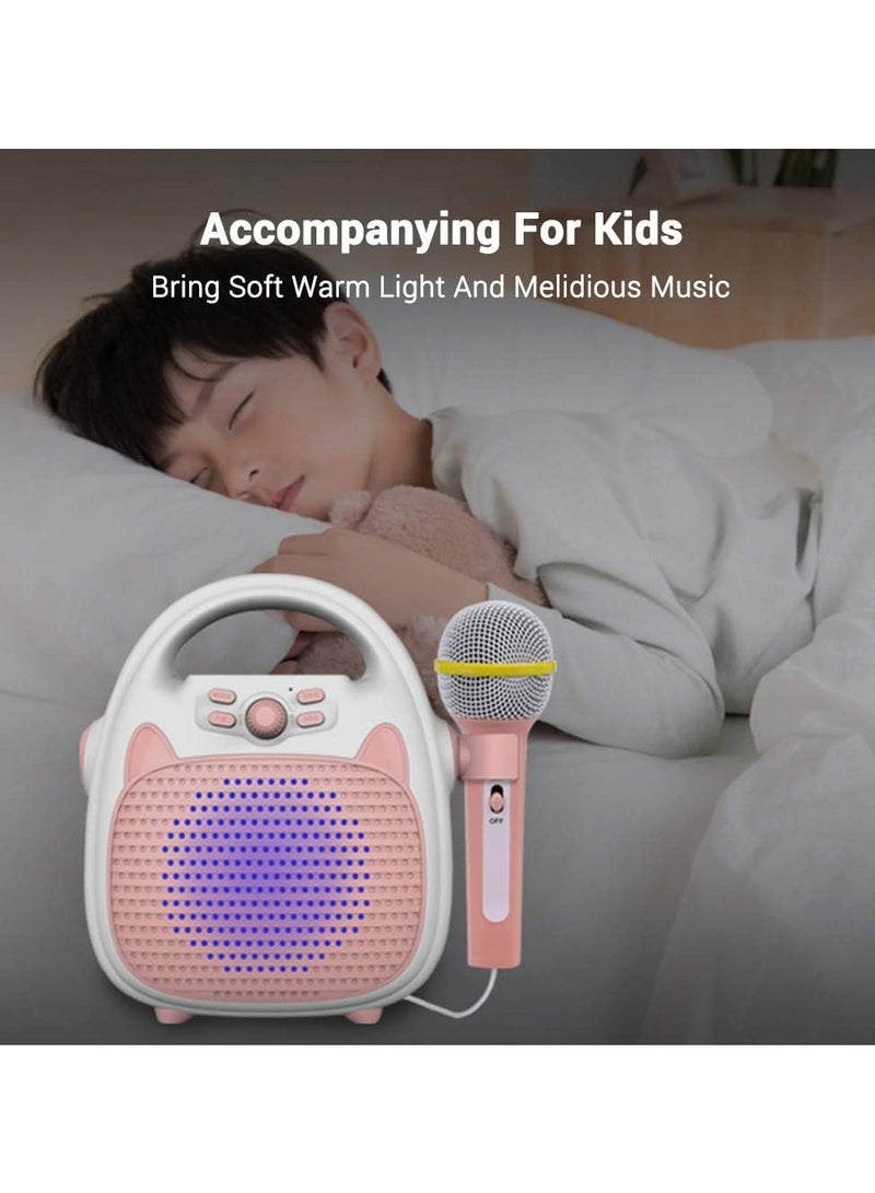 Karaoke Machine, Rechargeable Portable Karaoke Speaker With Microphone, Compact And Durable Music Player, Lightweight Portable Kids Speaker For Indoor And Outdoor, (1pc, Pink)  - Image 3