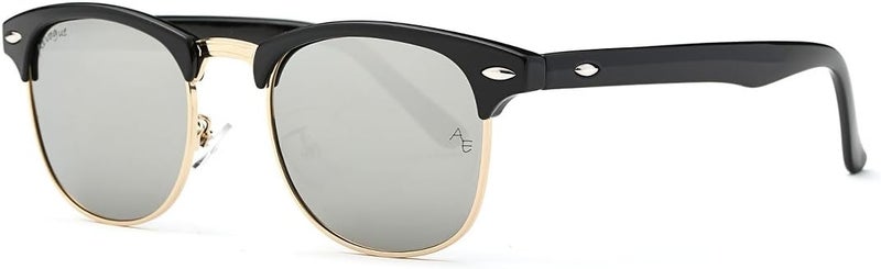 AEVOGUE Polarized Sunglasses For Women And Men Semi Rimless Frame Retro Sun Glasses AE0369 - Image 1