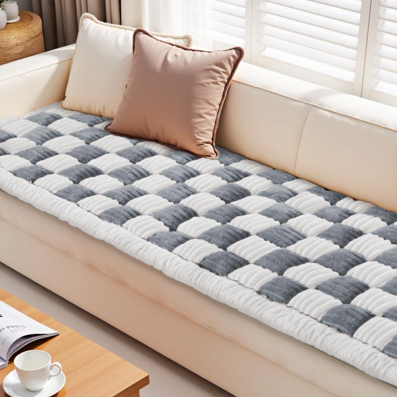ODreamyDogs Couch Cushion Cover for dogs Sofa Cover Washable Pet Love Seat Couch Covers for Sofa Slipcovers Couch Protector Blanket for Dog Sofa Cushion Covers for Pet Washable Pad Blue Grey 70x180cm/27.6x70.9in - Image 1