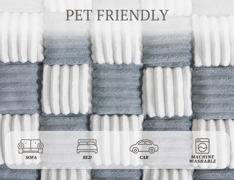 ODreamyDogs Couch Cushion Cover for dogs Sofa Cover Washable Pet Love Seat Couch Covers for Sofa Slipcovers Couch Protector Blanket for Dog Sofa Cushion Covers for Pet Washable Pad Blue Grey 70x180cm/27.6x70.9in - Image 2
