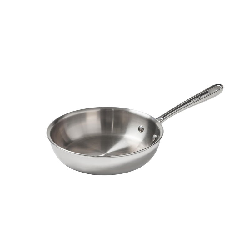 TFal Pro TriPly Stainless Steel Fry Pan 8 Inch Induction Compatible Oven Safe 500F Fast Even Heat Professional Quality Durability Frying Pan Skillet Cookware Silver