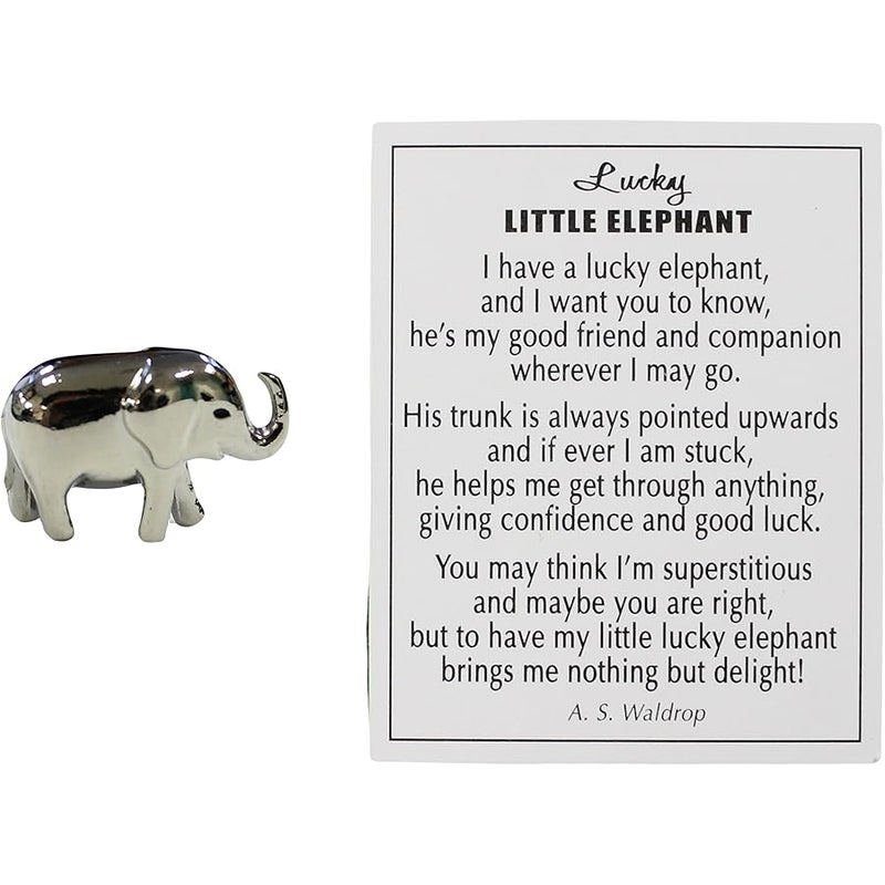 Lucky Little Elephant Charm with Story Card