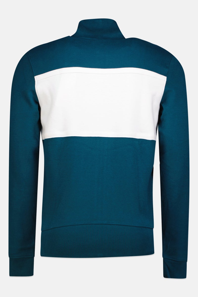 LACOSTE Men Mock Neck Live Embroidered Logo Long Sleeve Sweatshirt, Multicolor - Image 4