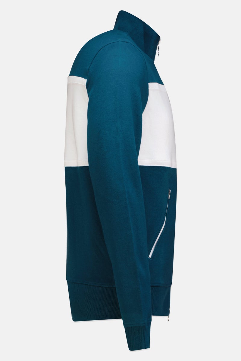 LACOSTE Men Mock Neck Live Embroidered Logo Long Sleeve Sweatshirt, Multicolor - Image 3