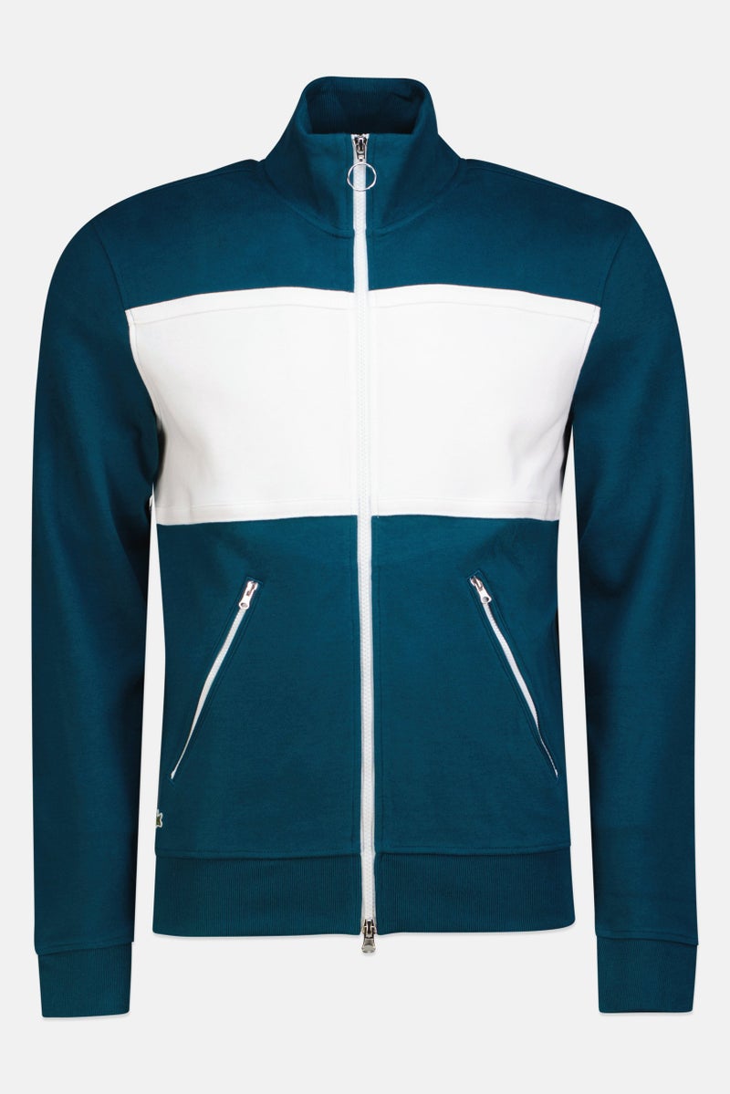 LACOSTE Men Mock Neck Live Embroidered Logo Long Sleeve Sweatshirt, Multicolor - Image 2