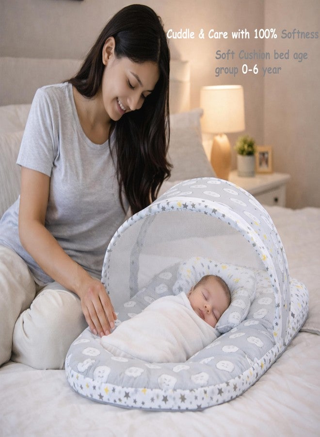 Infantbond Baby All Season Use Hospital Essential Combo for New Born | Gift Pack | Baby Products | Maternity Essentials | Bedding Set (60 Items)(0-6 Months) (Grey Ship) - Image 3