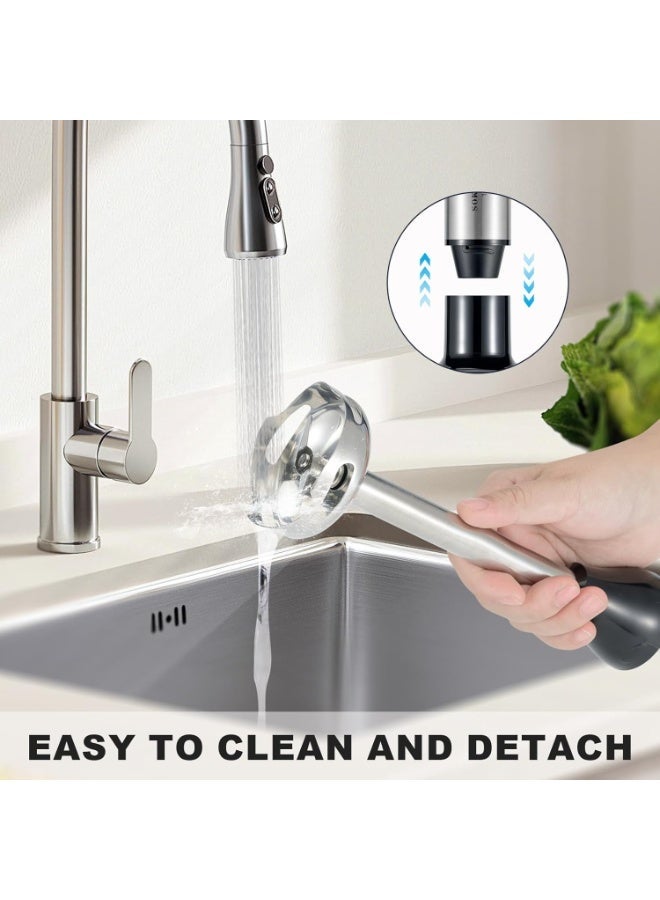 sokany 5 In 1 Hand Blender, Electric Mixer 1000W, Multipurpose Blender, Portable, 5 Speed Stainless Steel Blender With Chopper and Whisk, 700ML Mixing Cup and 500ML Meat Grinding Bowl - Image 4
