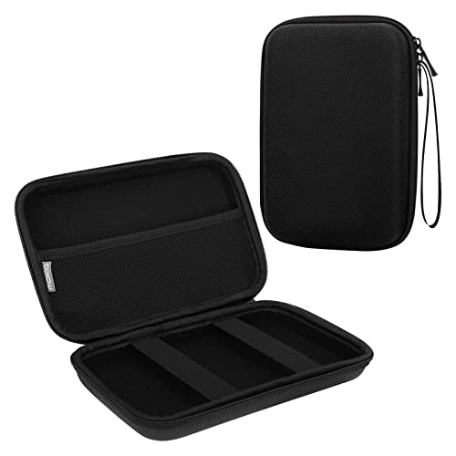 MoKo 7-Inch GPS Carrying Case, Portable Hard Shell Protective Pouch Storage Bag for Car GPS Navigator Garmin/Tomtom/Magellan with 7" Display - Black - Image 1