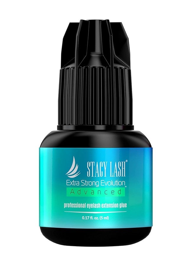 Stacy Lash Extra Strong Evolution Advanced Eyelash Extension Glue (0.17Fl.Oz/5Ml)/ 1Sec Dry /6Weeks Retention/Black Adhesive/Professional Supplies - Image 1