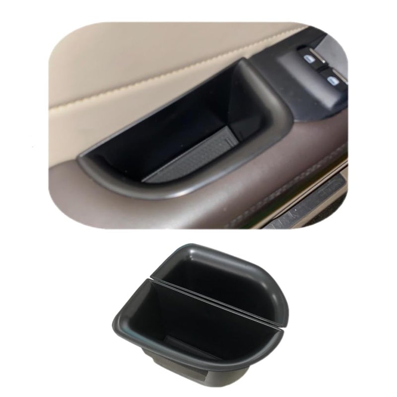 Vesul Front Row Door Organizer Tray Compatible with Lincoln MKC 20152019 Armrest Storage Box Phone Container Door Grab Handle Tray ABS Tray Insert Organizer Glove Pallet