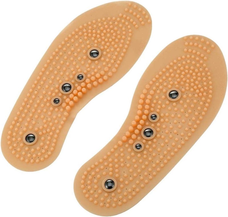 woobles Acupressure Magnetic Massage Insoles for Men/Women, Foot Massager Shoe-pad Foot Therapy Reflexology Pain Relief Shoe Inserts | Memory Foam Insole (35 to 40 yards) - Image 1