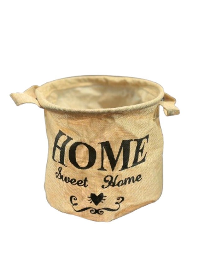 Laundry Organizer Basket – Home Sweet Home Design | 22×18 cm, 200g - Image 1