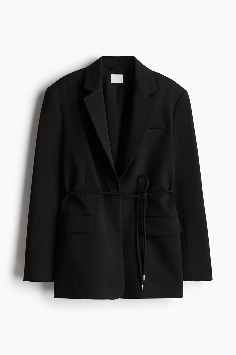 H&M Tie-belt blazer
