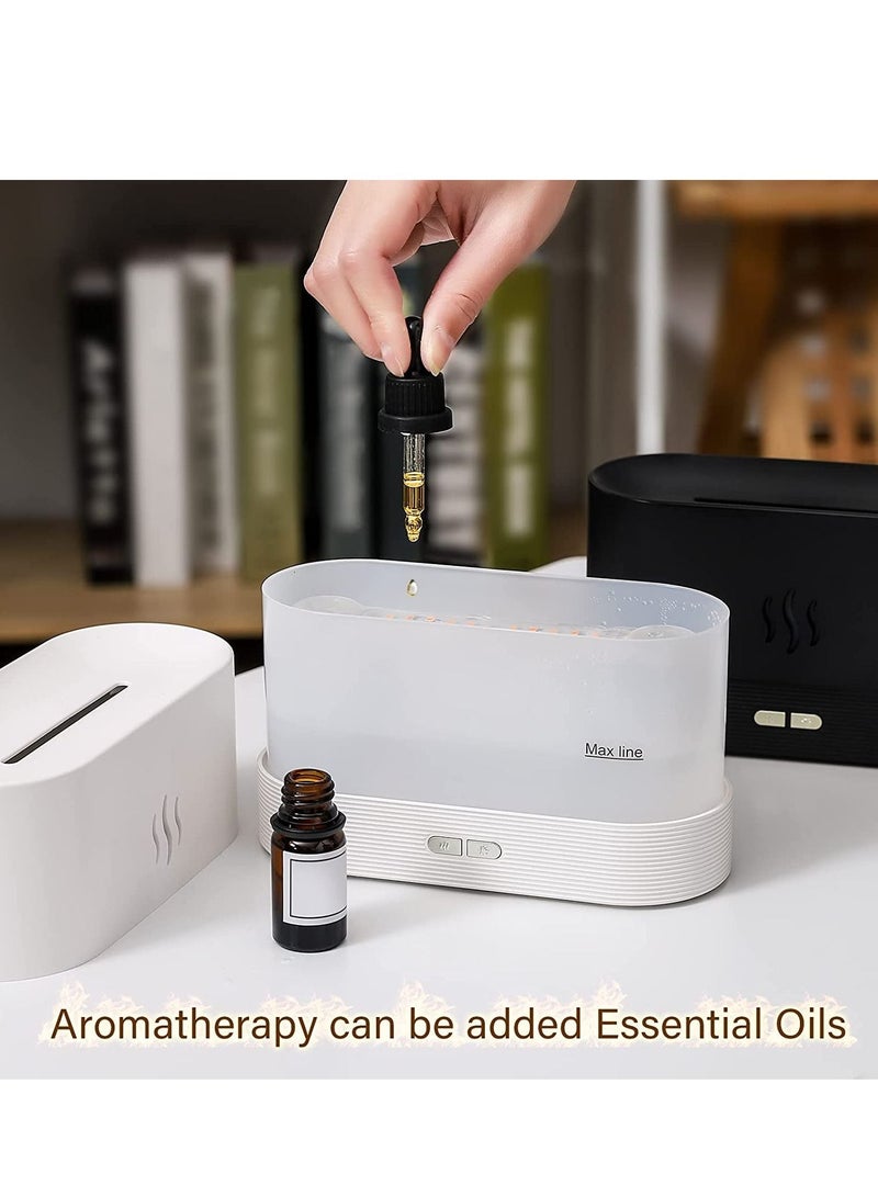 ELTRAZONE Flame Air Diffuser,Humidifier,Portable-Noiseless Aroma Diffuser for Home,Office or Yoga Essential Oil Diffuser with No-Water Auto-Off Protection(Black)… - Image 3