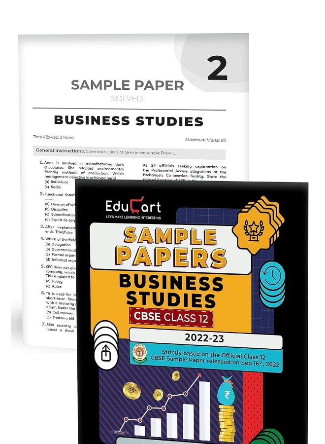 Educart CBSE Class 12 Sample Papers 2022-23 Bundle - Accountancy, Business Studies, Economics and English (4 books) 2022  - Image 4