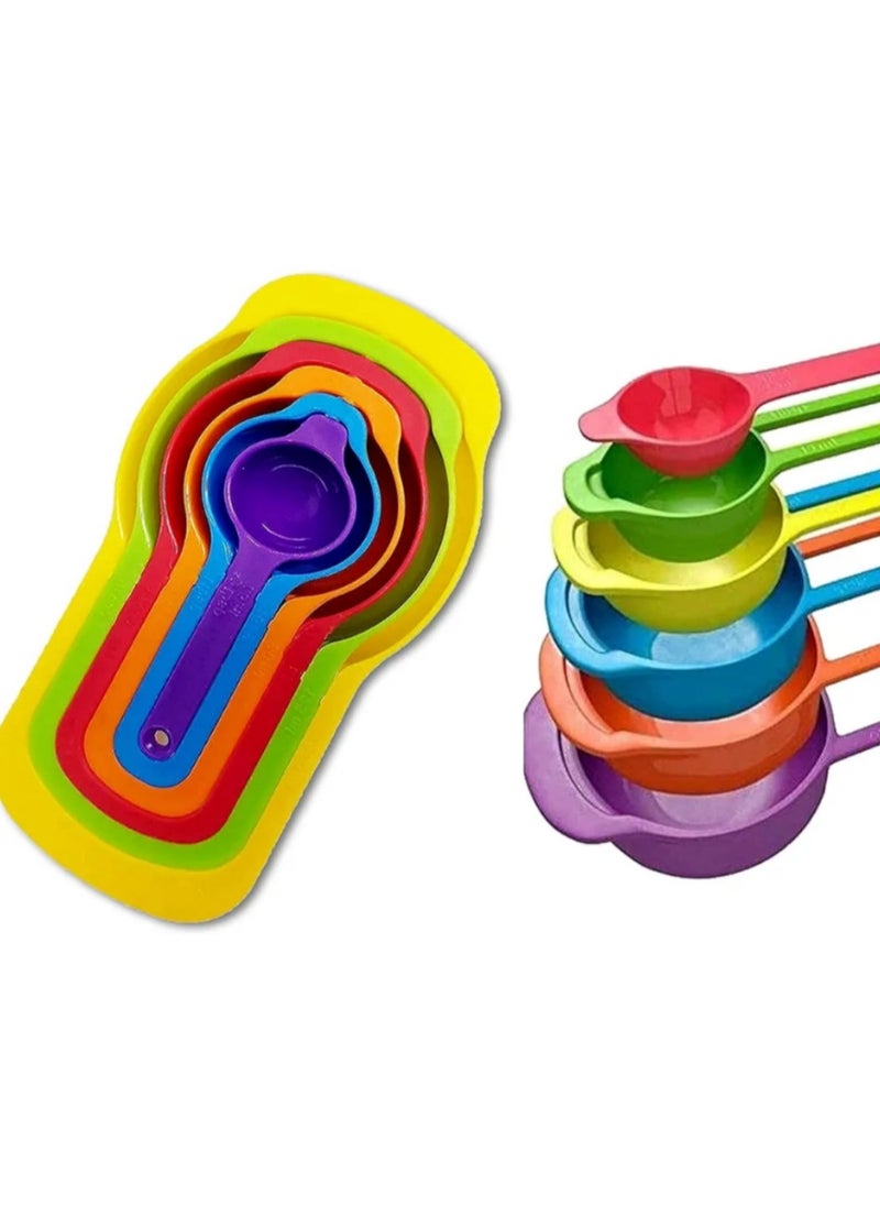 Generic - Plastic Measuring Spoon Set for Measuring Ingredients Multicolor - Image 1