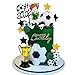 DRWATE Soccer Cake Topper Decorations Soccer Player Clay Figurine Decorations for Football Sport Birthday Supplies Style 01 - Image 3