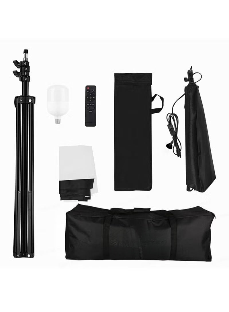 Photography Soft Box Lighting Kit with 200W 3 Colors Bulbs Soft Boxes and Carry Bag for Portrait Product Shooting - Image 2