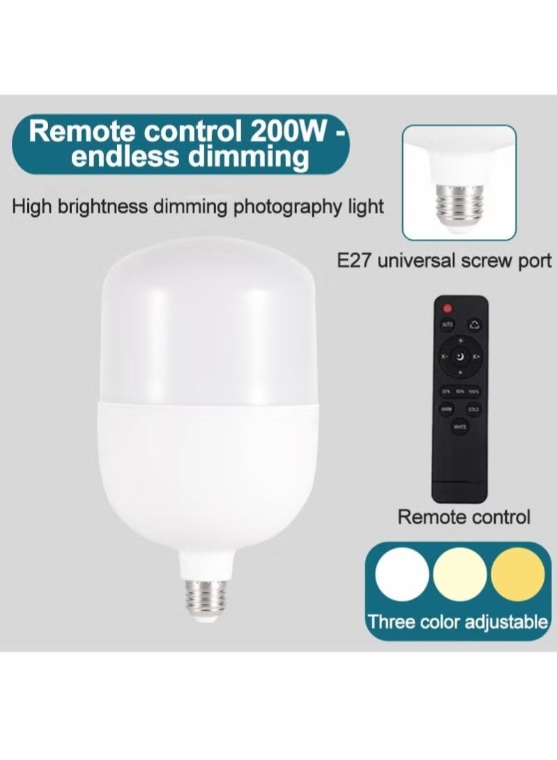 Photography Soft Box Lighting Kit with 200W 3 Colors Bulbs Soft Boxes and Carry Bag for Portrait Product Shooting - Image 3