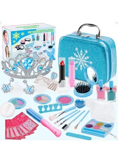 Beauenty 32PCS Kids Makeup Kit, Real Kids Makeup Set Washable Makeup Toys for Girls with Portable Makeup Box Including Lipstick, Eye Shadows and So On, Girls Toys for Girls Aged 5 6 7+ Year Old  - Image 1