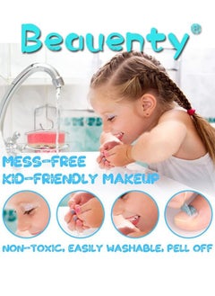 Beauenty 32PCS Kids Makeup Kit, Real Kids Makeup Set Washable Makeup Toys for Girls with Portable Makeup Box Including Lipstick, Eye Shadows and So On, Girls Toys for Girls Aged 5 6 7+ Year Old  - Image 5