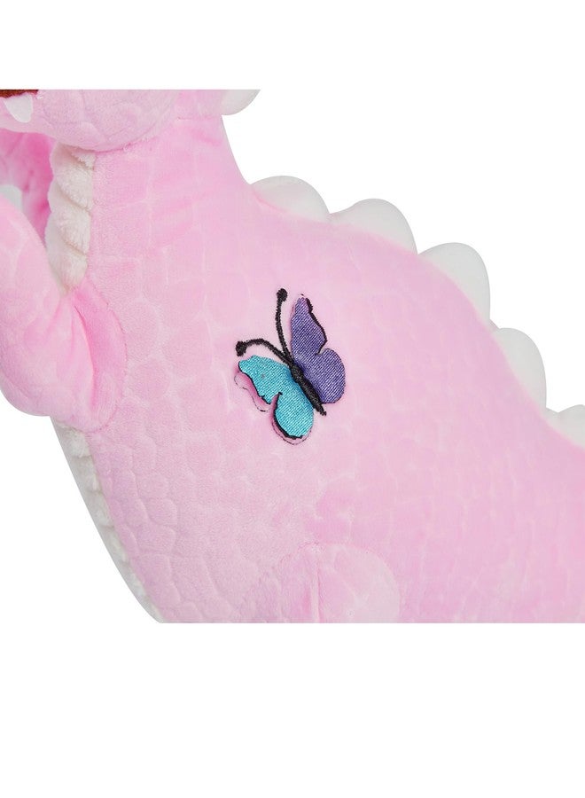 Wemi Pink Dinosaur Stuffed Animal Toys Cute Soft Dinosaurs Plush Doll T-Rex Throw Pillow for Boys Girls 11" - Image 4
