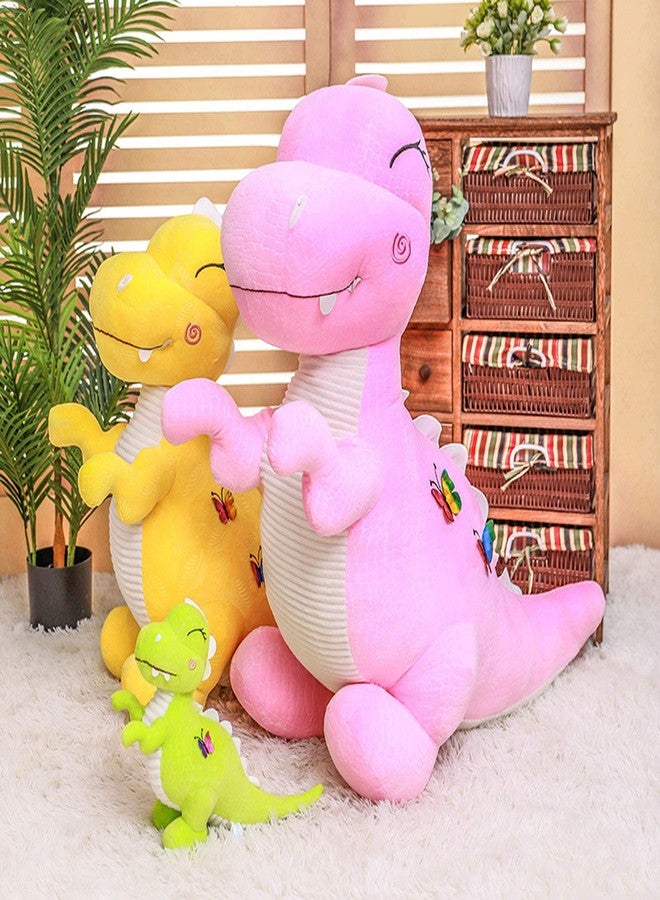 Wemi Pink Dinosaur Stuffed Animal Toys Cute Soft Dinosaurs Plush Doll T-Rex Throw Pillow for Boys Girls 11" - Image 3