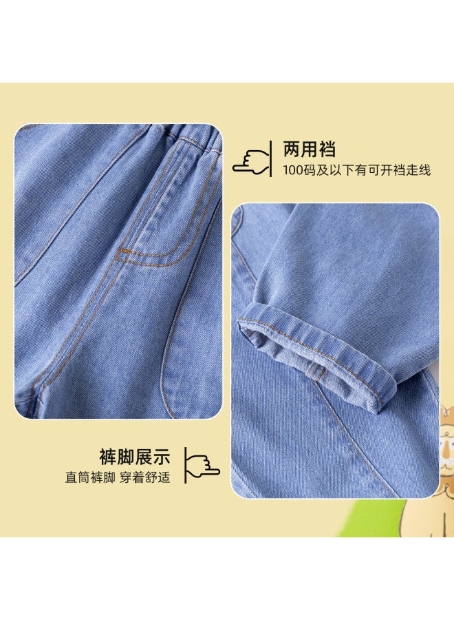 Doodle Home boys' Jeans Autumn Kids Pants Stylish Girls' Fall Outfits Baby Casual Pants Children's Wear - Image 3