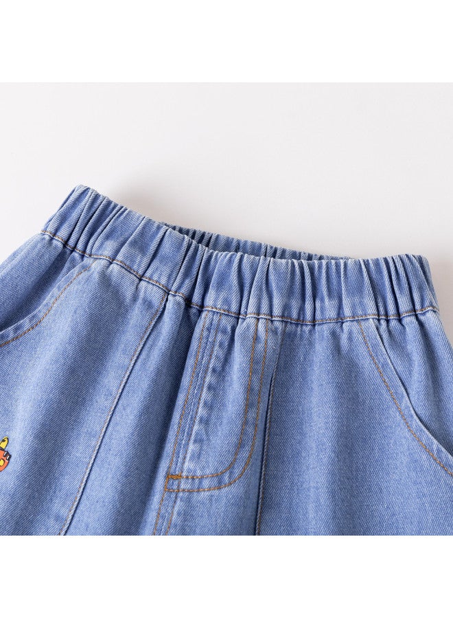 Doodle Home boys' Jeans Autumn Kids Pants Stylish Girls' Fall Outfits Baby Casual Pants Children's Wear - Image 5