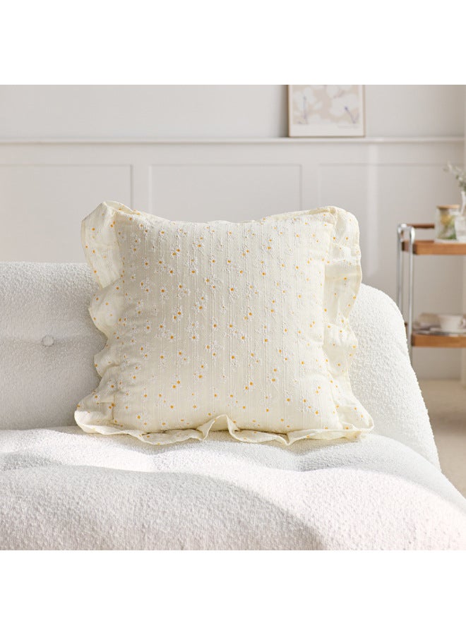 Style Pastoral Style Pillow Case Fresh Artistic Small Floral Atmosphere Decorative Pillow Soft Bag Cushion Sofa Pillow