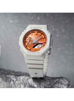 CASIO CASIO octagonal sports waterproof and shockproof watch GA-2100  orange white  - Image 2