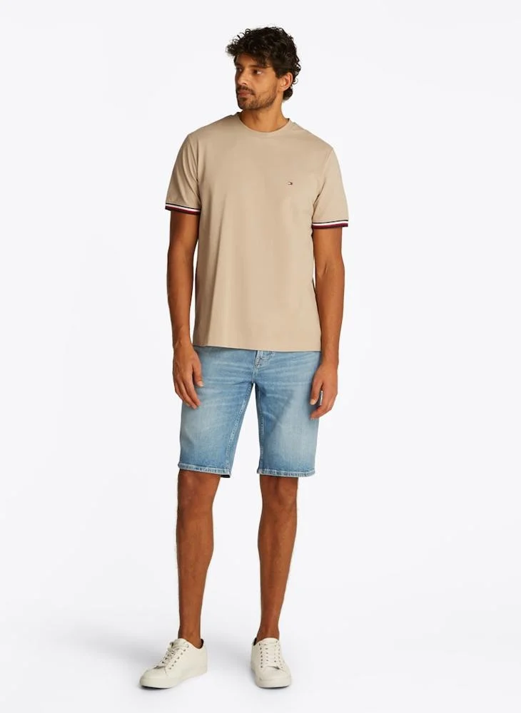 TOMMY HILFIGER Global Stripe Cuff T-Shirt