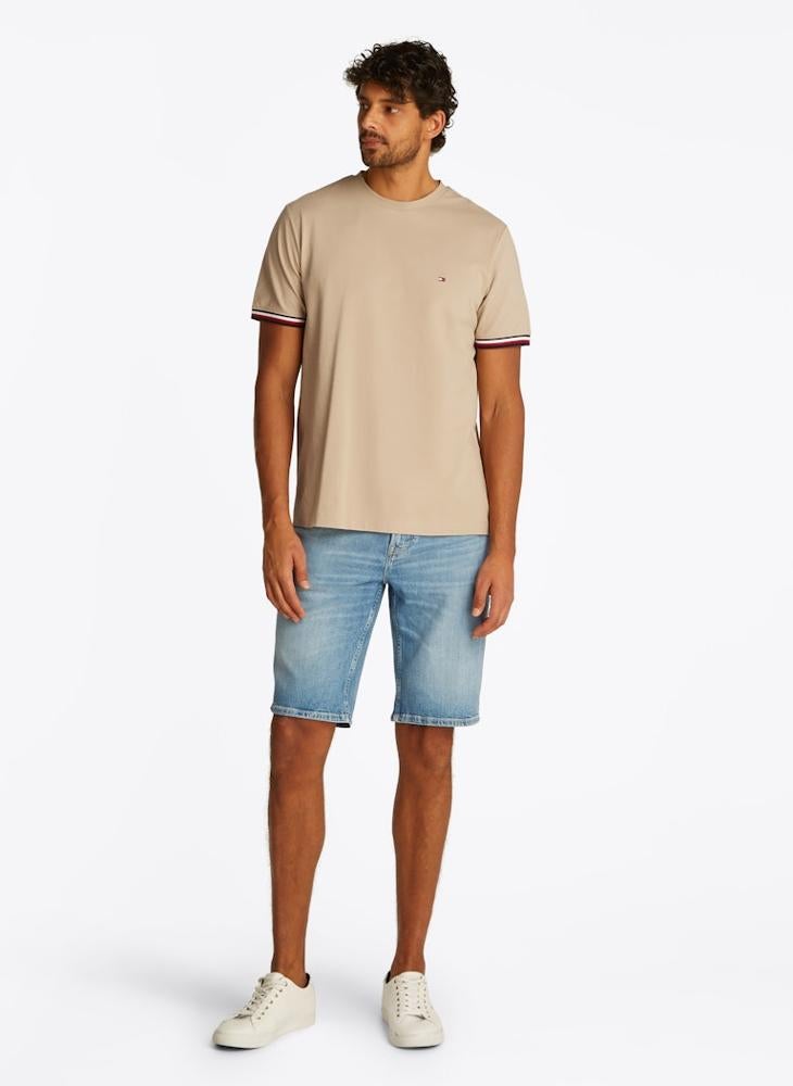 TOMMY HILFIGER Global Stripe Cuff T-Shirt - Image 4