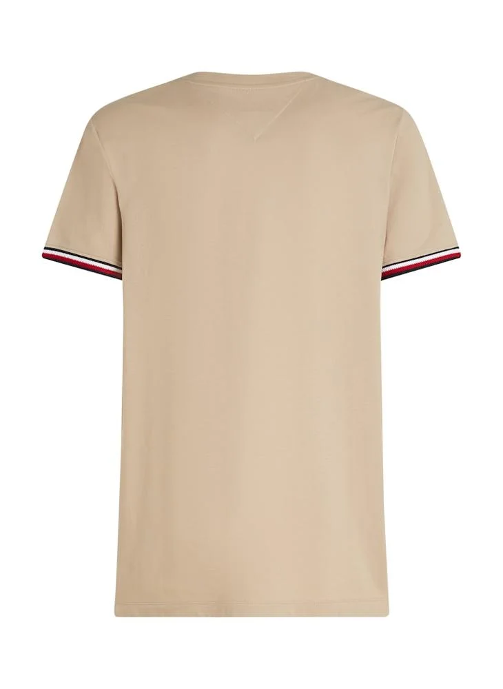TOMMY HILFIGER Global Stripe Cuff T-Shirt